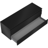 Mexen Orio bathroom cabinet under sink 140 cm with countertop, 2 drawers, matte black - 91A10-14047-2-BFFC71
