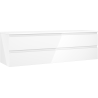 Mexen Orio bathroom cabinet under-sink 160 cm with countertop, 2 drawers, white gloss - 91A10-16047-2-BFFC00