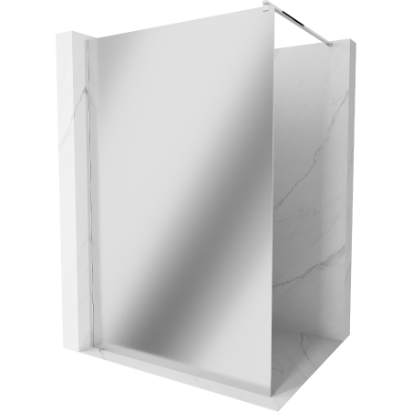 Mexen Kioto shower screen 100 x 200 cm, Mirror 8 mm, Chrome - 800-100-101-01-50