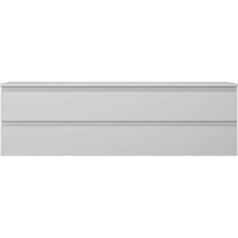 Mexen Orio bathroom cabinet with countertop 160 cm, 2 drawers, matte grey - 91A10-16047-2-BFFC62