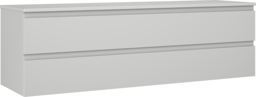 Mexen Orio bathroom cabinet with countertop 160 cm, 2 drawers, matte gray - 91A10-16047-2-BFFC62