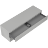 Mexen Orio bathroom cabinet with countertop 160 cm, 2 drawers, matte gray - 91A10-16047-2-BFFC62