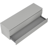 Mexen Orio bathroom cabinet with countertop 160 cm, 2 drawers, matte gray - 91A10-16047-2-BFFC62