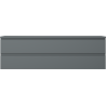 Mexen Orio bathroom cabinet under the sink 160 cm with countertop, 2 drawers, matte graphite - 91A10-16047-2-BFFC66