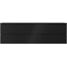 Mexen Orio bathroom cabinet for washbasin 160 cm with countertop, 2 drawers, black matte - 91A10-16047-2-BFFC71