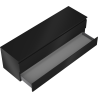 Mexen Orio bathroom cabinet for washbasin 160 cm with countertop, 2 drawers, black matte - 91A10-16047-2-BFFC71