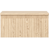 Mexen Rivel bathroom cabinet under sink 50 cm with countertop, 1 drawer, fluted, oak - 91A20-05023-1-BFC81