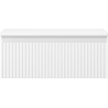 Mexen Rivel bathroom cabinet under basin 60 cm with countertop, 1 drawer, grooved, white matte - 91A20-06023-1-BFC01