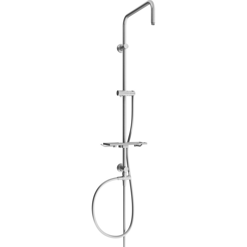 Mexen T shower column, gun gray brushed - 7939399-66