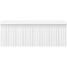 Mexen Rivel 70 cm Bathroom Cabinet with Countertop, 1 Drawer, Fluted, Matte White - 91A20-07023-1-BFC01