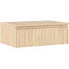 Mexen Rivel 70 cm Bathroom Cabinet with Countertop, 1 Drawer, Grooved, Oak - 91A20-07023-1-BFC81
