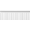 Mexen Rivel 80 cm under-sink bathroom cabinet with countertop, 1 drawer, fluted, white matte - 91A20-08023-1-BFC01