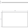 Mexen Rivel 80 cm under-sink bathroom cabinet with countertop, 1 drawer, fluted, white matte - 91A20-08023-1-BFC01
