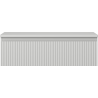 Mexen Rivel bathroom cabinet for washbasin 80 cm with tabletop, 1 drawer, grooved, gray matte - 91A20-08023-1-BFC62