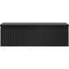 Mexen Rivel bathroom cabinet 80 cm with countertop, 1 drawer, grooved, matte black - 91A20-08023-1-BFC71