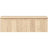 Mexen Rivel bathroom cabinet under-sink 80 cm with countertop, 1 drawer, grooved, oak - 91A20-08023-1-BFC81