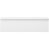 Mexen Rivel bathroom cabinet under sink 90 cm with countertop, 1 drawer, grooved, matte white - 91A20-09023-1-BFC01