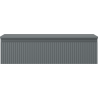 Mexen Rivel bathroom cabinet under sink 90 cm with countertop, 1 drawer, fluted, matte graphite - 91A20-09023-1-BFC66