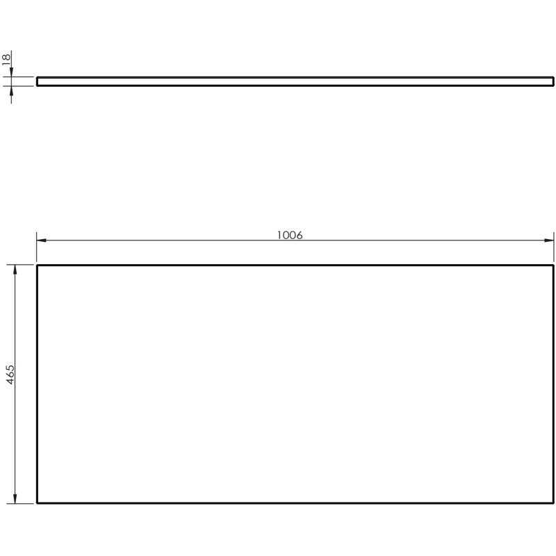 Mexen Rivel 100 cm Under-Sink Bathroom Cabinet with Countertop, 1 Grooved Drawer, Matte White - 91A20-10023-1-BFC01