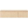 Mexen Rivel 100 cm Bathroom Cabinet with Countertop, 1 Drawer, Fluted, Oak - 91A20-10023-1-BFC81