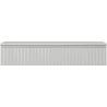 Mexen Rivel bathroom cabinet for washbasin 120 cm with countertop, 1 drawer, fluted, gray matte - 91A20-12023-1-BFC62