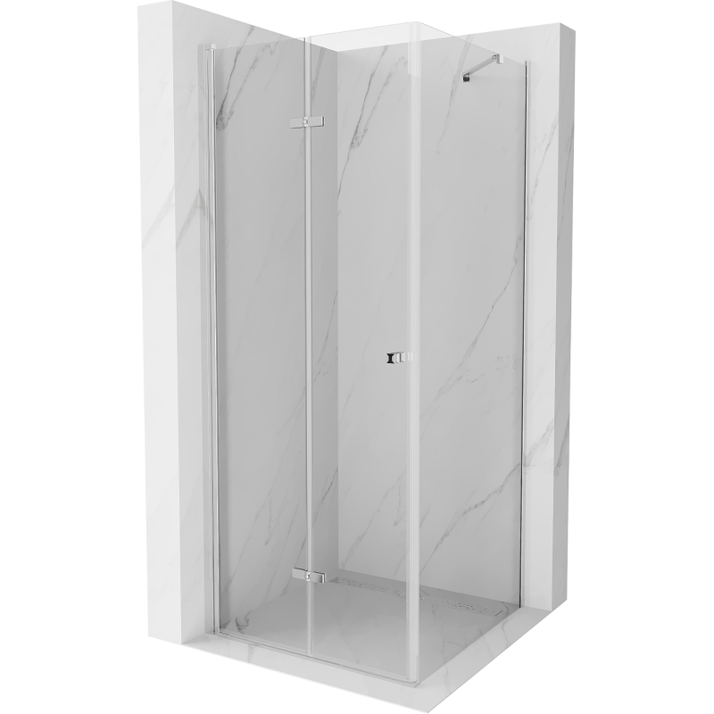 Mexen Lima folding shower enclosure 120 x 120 cm, transparent, chrome - 856-120-120-01-00