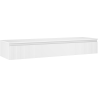 Mexen Rivel bathroom vanity 160 cm with countertop, 1 drawer, fluted, matte white - 91A20-16023-1-BFC01