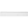 Mexen Rivel bathroom vanity 160 cm with countertop, 1 drawer, fluted, matte white - 91A20-16023-1-BFC01