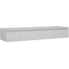 Mexen Rivel 160 cm under-sink bathroom cabinet with countertop, 1 drawer, ribbed, matte gray - 91A20-16023-1-BFC62