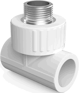 Mexen PPR welded tee for pipes 63 x 2 M x 63 - W97333-6320M20-00
