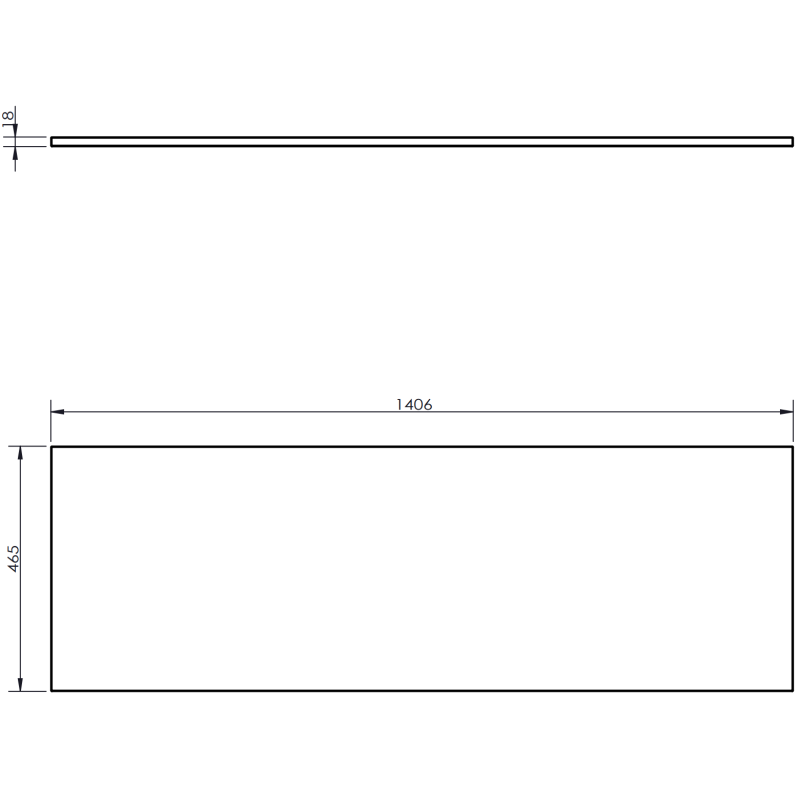 Mexen Rivel bathroom cabinet with countertop 140 cm with 1 drawer, fluted, walnut - 91A20-14023-1-BFC86