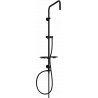 Mexen T shower column, Black - 7939399-70