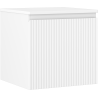Mexen Rivel bathroom cabinet under washbasin 50 cm with countertop, 1 drawer, grooved, matte white - 91A20-05047-1-BFC01