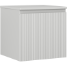 Mexen Rivel bathroom cabinet under-sink 50 cm with countertop, 1 drawer, grooved, gray matte - 91A20-05047-1-BFC62