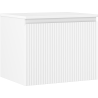Mexen Rivel bathroom vanity cabinet 60 cm with countertop, 1 drawer, grooved, white matt - 91A20-06047-1-BFC01