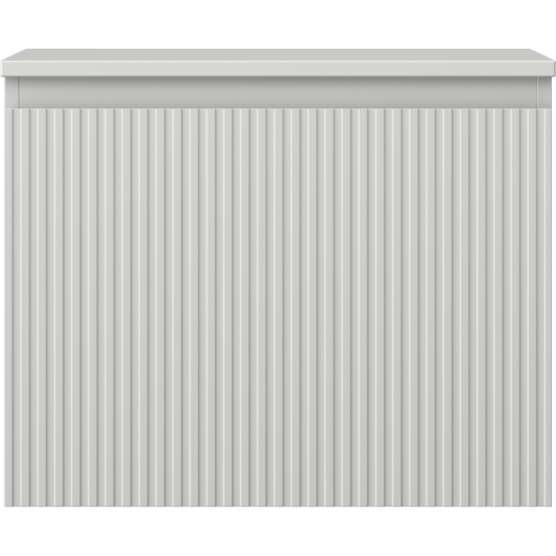 Mexen Rivel 60 cm bathroom cabinet with countertop, 1 grooved drawer, matte grey - 91A20-06047-1-BFC62