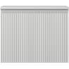 Mexen Rivel 60 cm Bathroom Vanity Cabinet with Countertop, 1 Drawer, Fluted, Matte Gray - 91A20-06047-1-BFC62