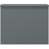 Mexen Rivel bathroom cabinet for washbasin 60 cm with countertop, 1 drawer, grooved, matte graphite - 91A20-06047-1-BFC66