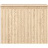 Mexen Rivel bathroom cabinet for under sink 60 cm with countertop, 1 drawer, fluted, oak - 91A20-06047-1-BFC81
