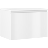 Mexen Rivel bathroom cabinet under sink 70 cm with countertop, 1 drawer, grooved, matte white - 91A20-07047-1-BFC01