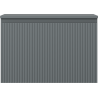 Mexen Rivel bathroom cabinet under the sink 70 cm with countertop, 1 drawer, fluted, matte graphite - 91A20-07047-1-BFC66
