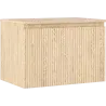 Mexen Rivel bathroom cabinet 70 cm with countertop, 1 drawer, grooved, oak - 91A20-07047-1-BFC81