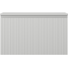Mexen Rivel bathroom cabinet under-basin 80 cm with countertop, 1 drawer, grooved, matte gray - 91A20-08047-1-BFC62