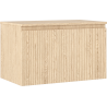 Mexen Rivel bathroom cabinet 80 cm with countertop, 1 drawer, grooved, oak - 91A20-08047-1-BFC81