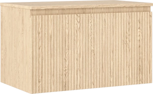 Mexen Rivel bathroom cabinet 80 cm with countertop, 1 drawer, grooved, oak - 91A20-08047-1-BFC81