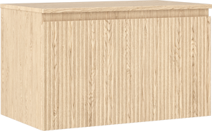 Mexen Rivel bathroom cabinet with countertop, 1 drawer, fluted, oak - 91A20-08047-1-BFC81