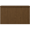 Mexen Rivel bathroom cabinet under washbasin 80 cm with countertop, 1 drawer, grooved, walnut - 91A20-08047-1-BFC86