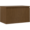 Mexen Rivel 80 cm under-sink bathroom cabinet with countertop, 1 drawer, grooved, walnut - 91A20-08047-1-BFC86