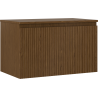 Mexen Rivel bathroom cabinet for washbasin 80 cm with countertop, 1 drawer, grooved, walnut - 91A20-08047-1-BFC86