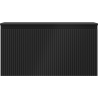 Mexen Rivel bathroom cabinet under a 90 cm countertop sink with a top, 1 drawer, grooved, black matte - 91A20-09047-1-BFC71